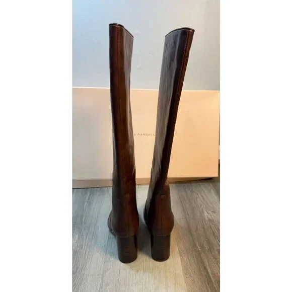 Loeffler Randall Goldy Espresso Tall Boot Size 8.5 $695 - Picture 6 of 13